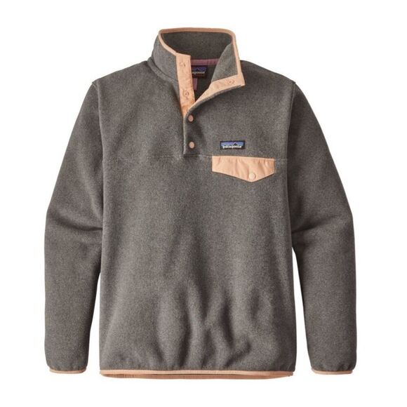 Patagonia Tops - Patagonia synchilla gray button clasp pullover size XS
